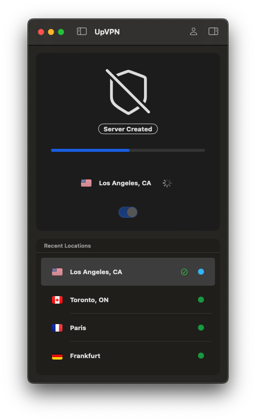 London VPN on macOS